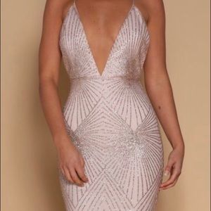 Meshki White dress, brand new